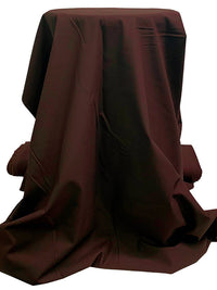 Dark Burnt Umber Cotton/Lycra Stretch Bottom Weight Woven - NY Designer - 52W