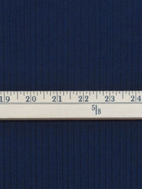Navy Blue Polyester/Rayon Brushed Vertical Multi-Rib Knit - Michael Stars - 44W