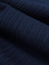 Navy Blue Polyester/Rayon Brushed Vertical Multi-Rib Knit - Michael Stars - 44W