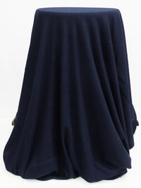 Navy Blue Polyester/Rayon Brushed Vertical Multi-Rib Knit - Michael Stars - 44W