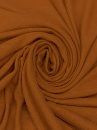 Rust Orange Polyester/Rayon/Spandex Brushed Sweater Knit - Michael Stars - 52W