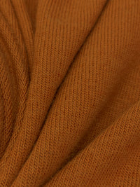 Rust Orange Polyester/Rayon/Spandex Brushed Sweater Knit - Michael Stars - 52W
