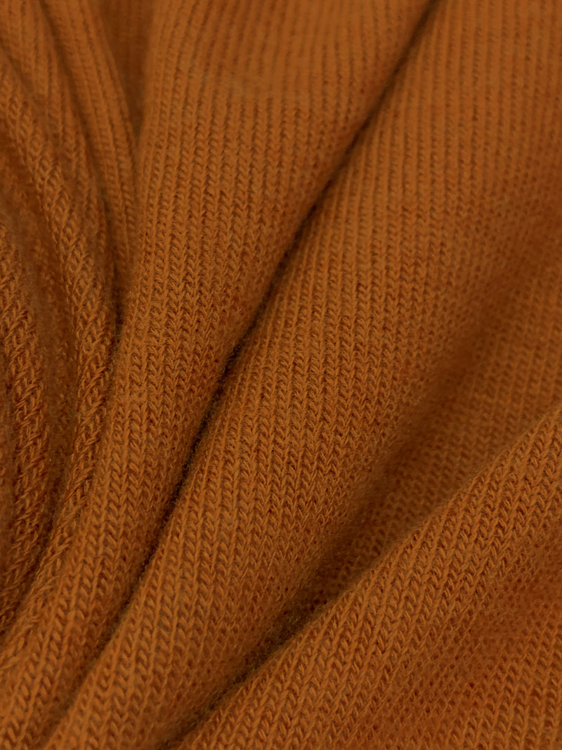 Rust Orange Polyester/Rayon/Spandex Brushed Sweater Knit - Michael Stars - 52W