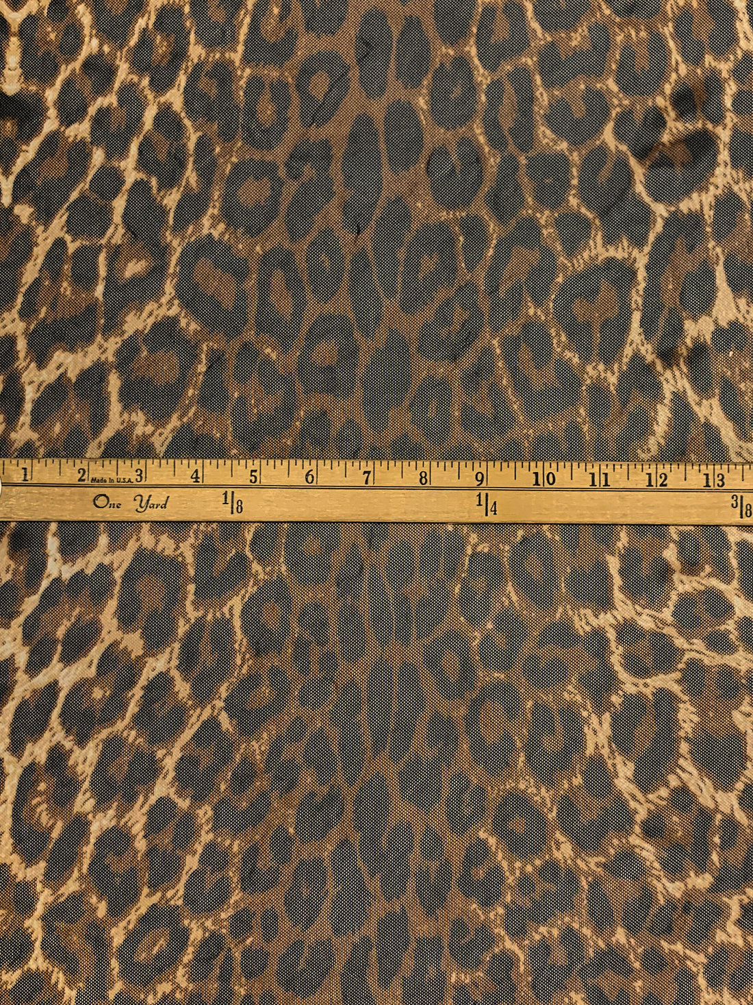 Walnut/French Beige/Black Nylon/Lycra Animal Print Mesh Knit 50W