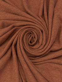 Rust Brown Polyester/Rayon/Spandex Brushed Sweater Knit - Michael Stars - 54W