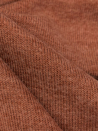Rust Brown Polyester/Rayon/Spandex Brushed Sweater Knit - Michael Stars - 54W