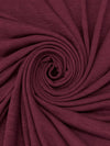Burgundy Wine Polyester/Rayon/Spandex Brushed Sweater Knit - Michael Stars - 48W