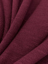 Burgundy Wine Polyester/Rayon/Spandex Brushed Sweater Knit - Michael Stars - 48W