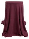 Burgundy Wine Polyester/Rayon/Spandex Brushed Sweater Knit - Michael Stars - 48W