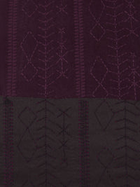 Dark Temptress Purple/Blackberry Polyester/Lycra Novelty Embroidered Moleskin Suiting 44W