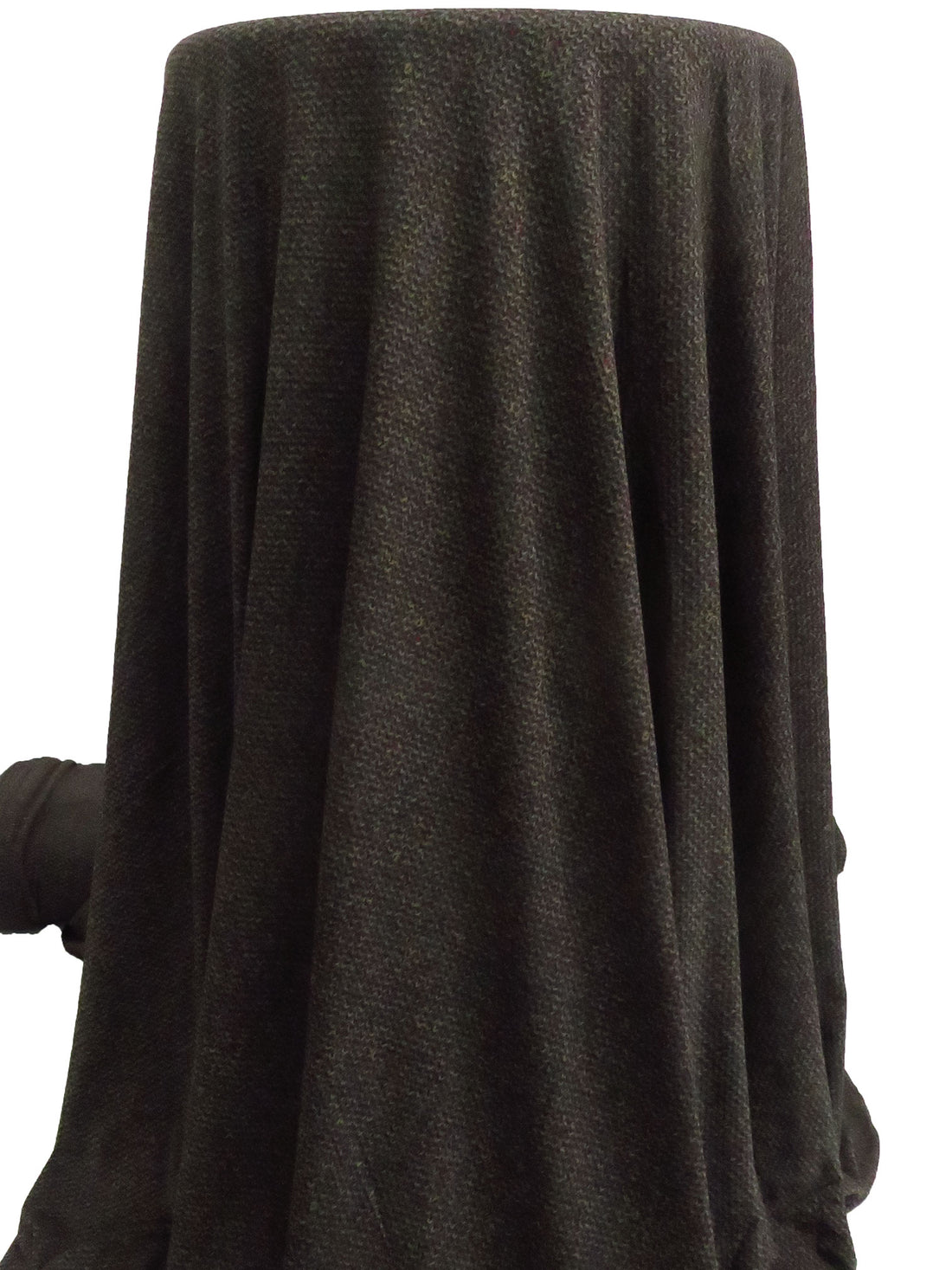Black/Dark Tan/Deep Crimson/Multi Polyester/Lycra Knitted Look Print ITY Knit 58W