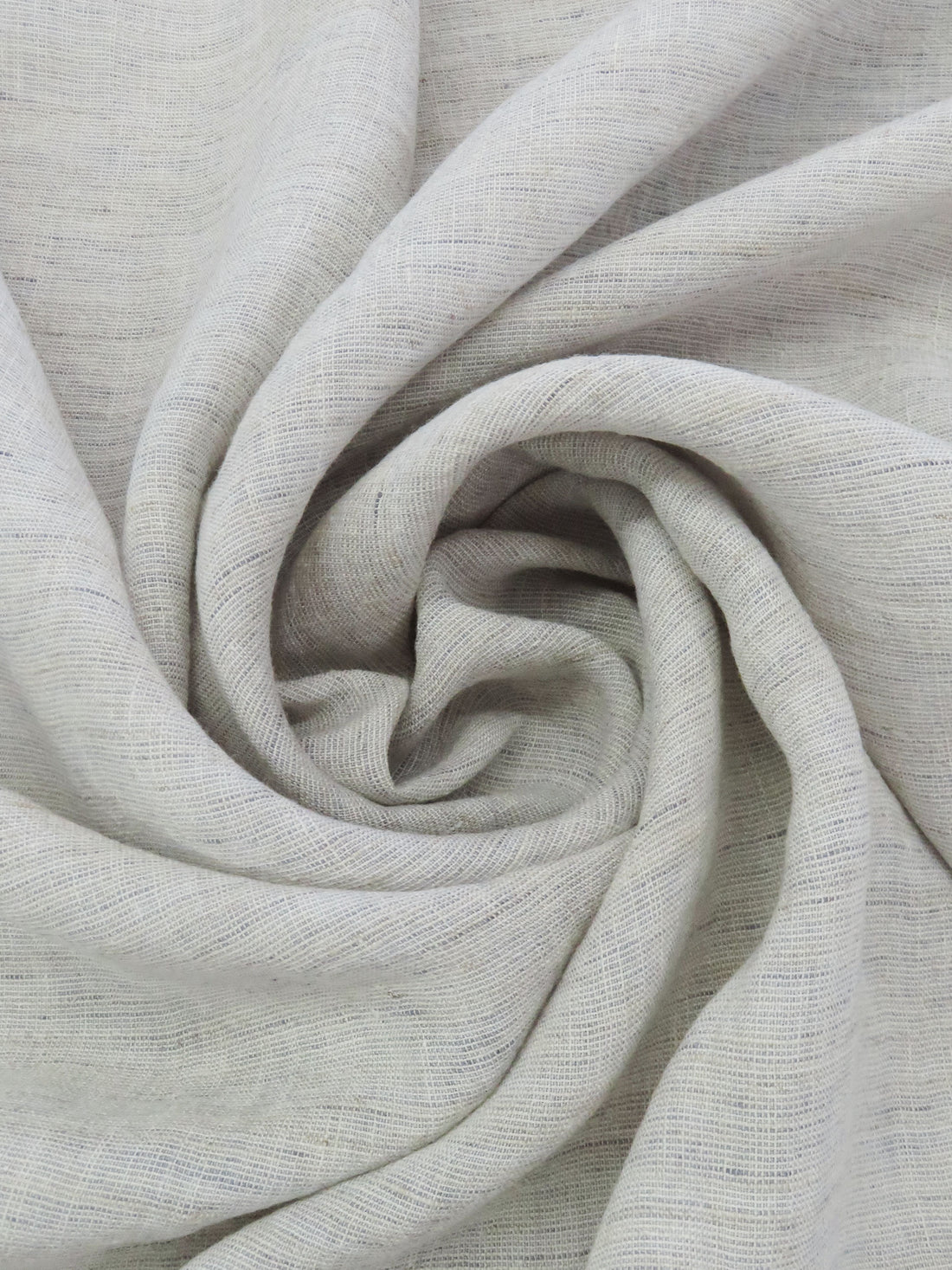 Pale Cloudy Gray/Sand/Slate Gray 100% Linen Washed Linen Shirting - Imported From Italy - 58W
