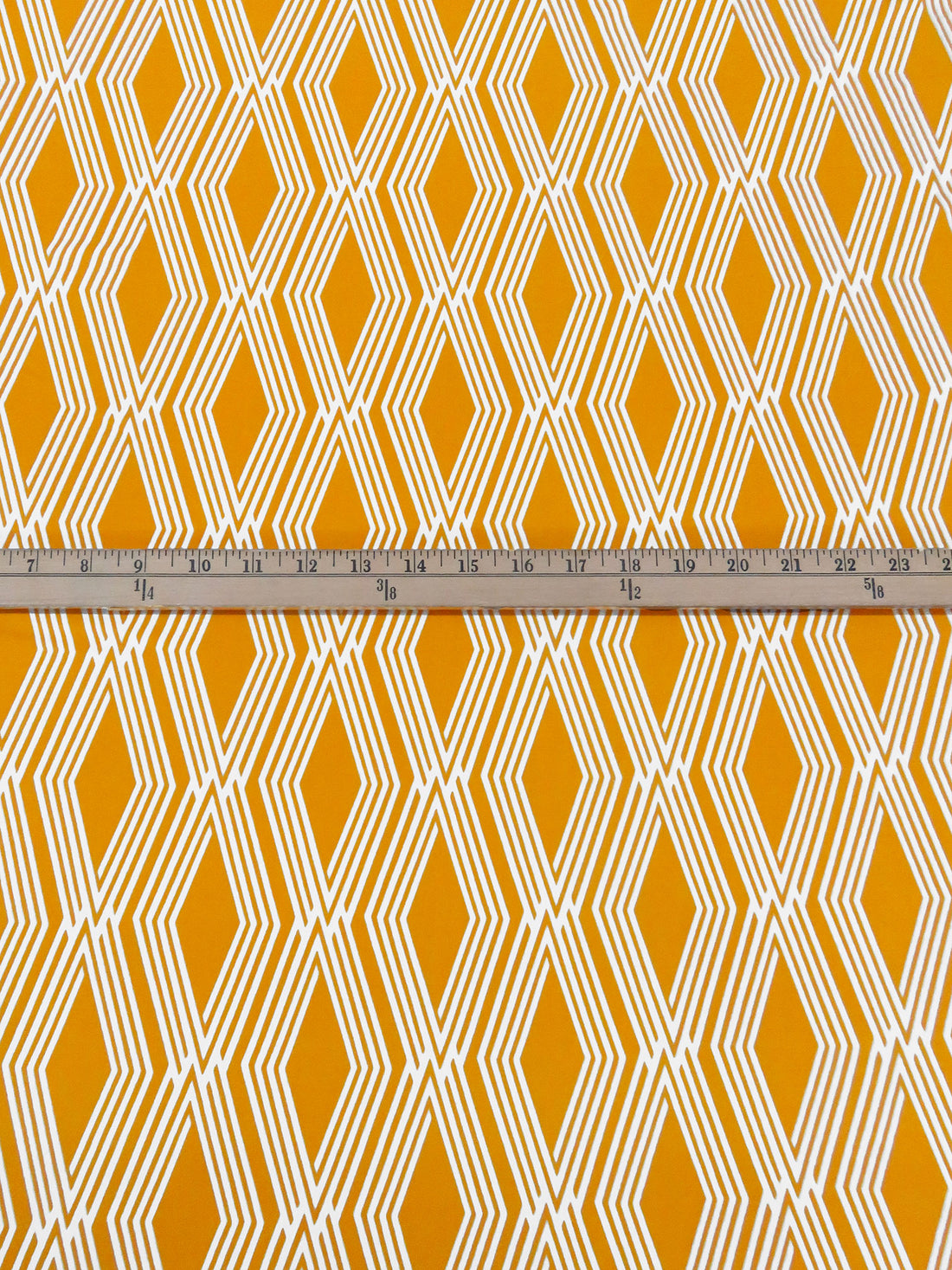 Harvest Gold/White Polyester/Lycra Diamond Print ITY Knit - 59W