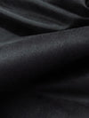 Raven Black 100% Polyester Suede Suiting - NY Designer - 60W
