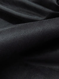 Raven Black 100% Polyester Suede Suiting - NY Designer - 60W
