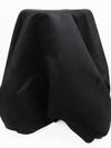 Raven Black 100% Polyester Suede Suiting - NY Designer - 60W