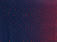 Midnight Navy/Black/Dark Red Polyester/Lycra Tumbling Squares Print ITY Knit - 58W