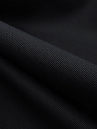 Black Cotton/Lycra Stretch Twill Bottom Weight Woven - NY Designer - 54W