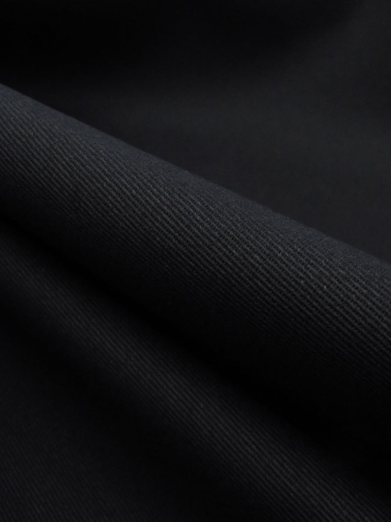 Black Cotton/Lycra Stretch Twill Bottom Weight Woven - NY Designer - 54W