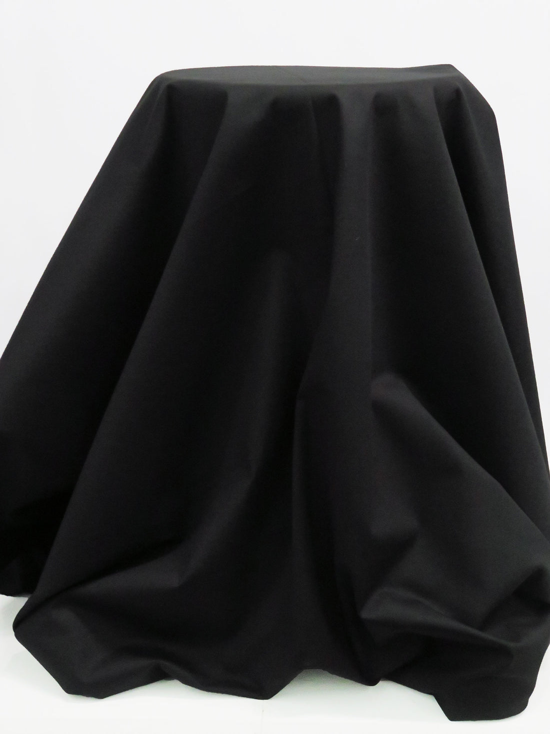 Black Cotton/Lycra Stretch Twill Bottom Weight Woven - NY Designer - 54W