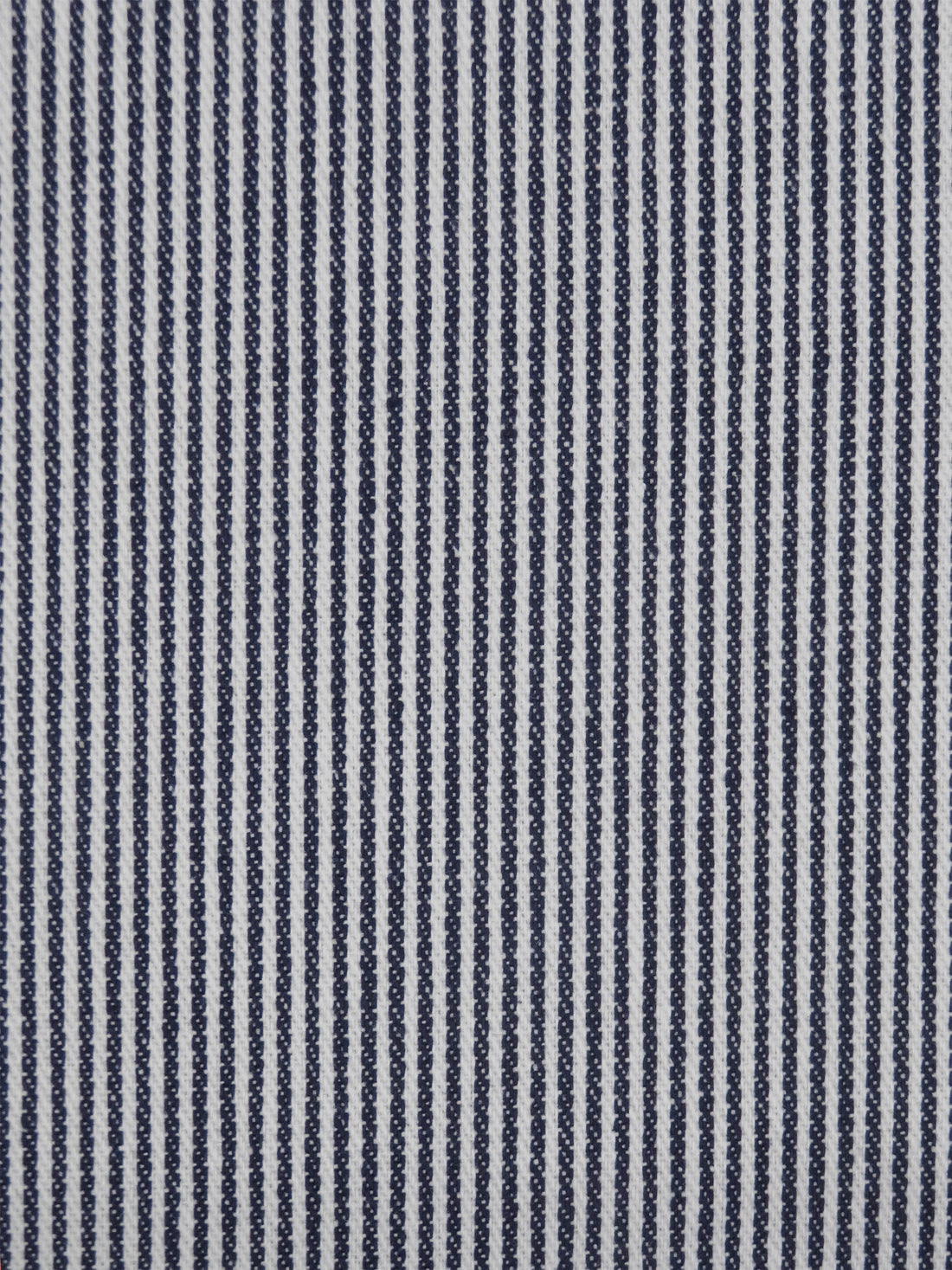 Navy/White 100% Cotton Railroad Stripe Bottom Weight - NY Designer - 58W