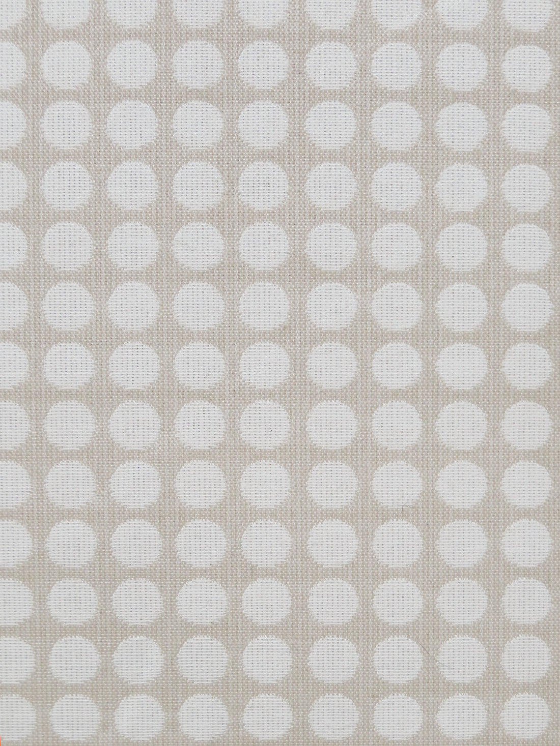 Sand Dollar/White 100% Polyester Polka Dot Jacquard Suiting - NY Designer - 58W