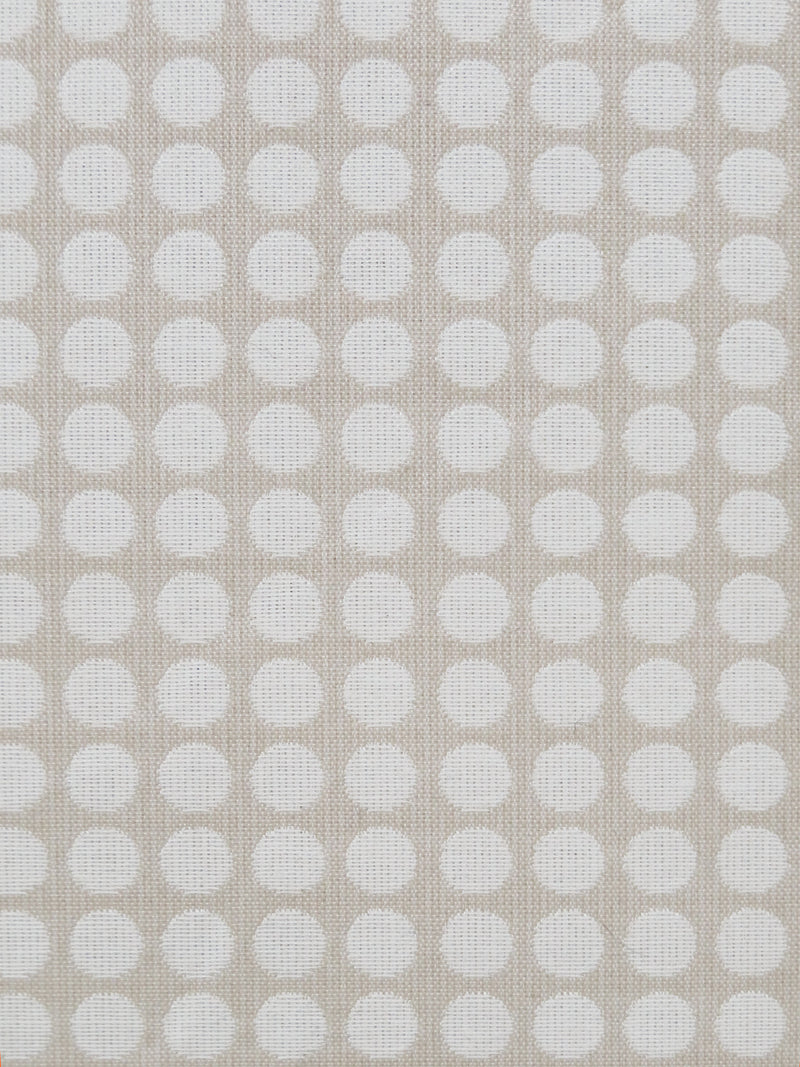 Sand Dollar/White 100% Polyester Polka Dot Jacquard Suiting - NY Designer - 58W