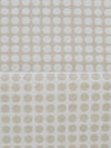 Sand Dollar/White 100% Polyester Polka Dot Jacquard Suiting - NY Designer - 58W
