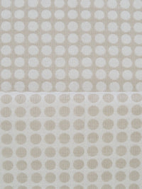 Sand Dollar/White 100% Polyester Polka Dot Jacquard Suiting - NY Designer - 58W