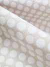 Sand Dollar/White 100% Polyester Polka Dot Jacquard Suiting - NY Designer - 58W