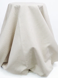 Sand Dollar/White 100% Polyester Polka Dot Jacquard Suiting - NY Designer - 58W