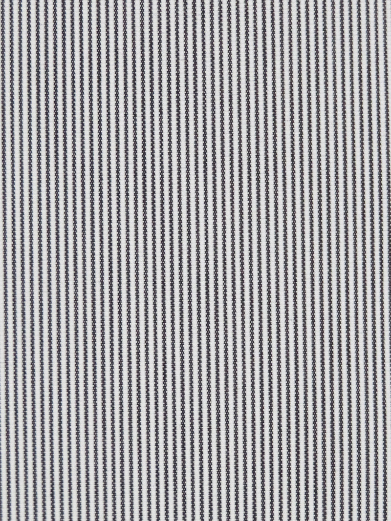 White/Black 100% Cotton Vertical Corded Suiting 60W