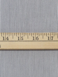 White/Black 100% Cotton Vertical Corded Suiting 60W