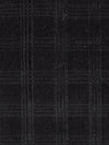 Black 100% Cotton Plaid Weave Corduroy - NY Designer - 44W