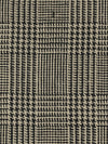 Stone Tan/Black 100% Linen Glen Plaid Design Suiting 56W