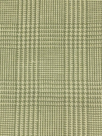 Sage Green/Sugar Cookie 100% Linen Glen Plaid Design Suiting 56W