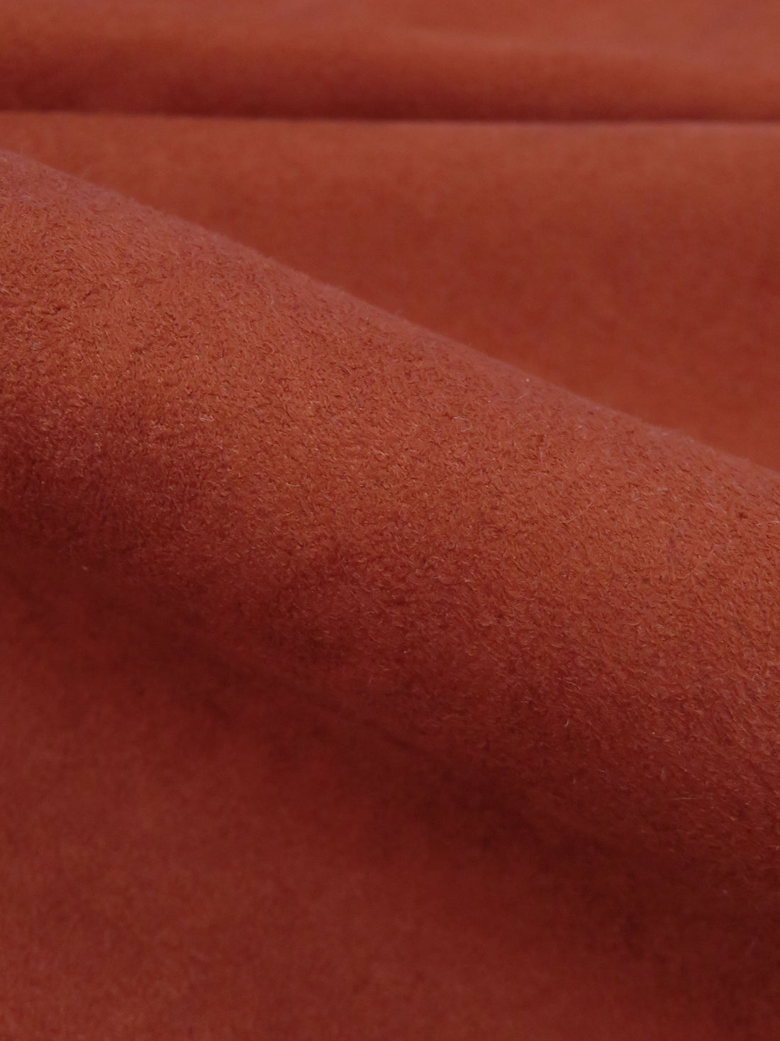 Matte Brick Red 100% Polyester Suede Suiting 60W