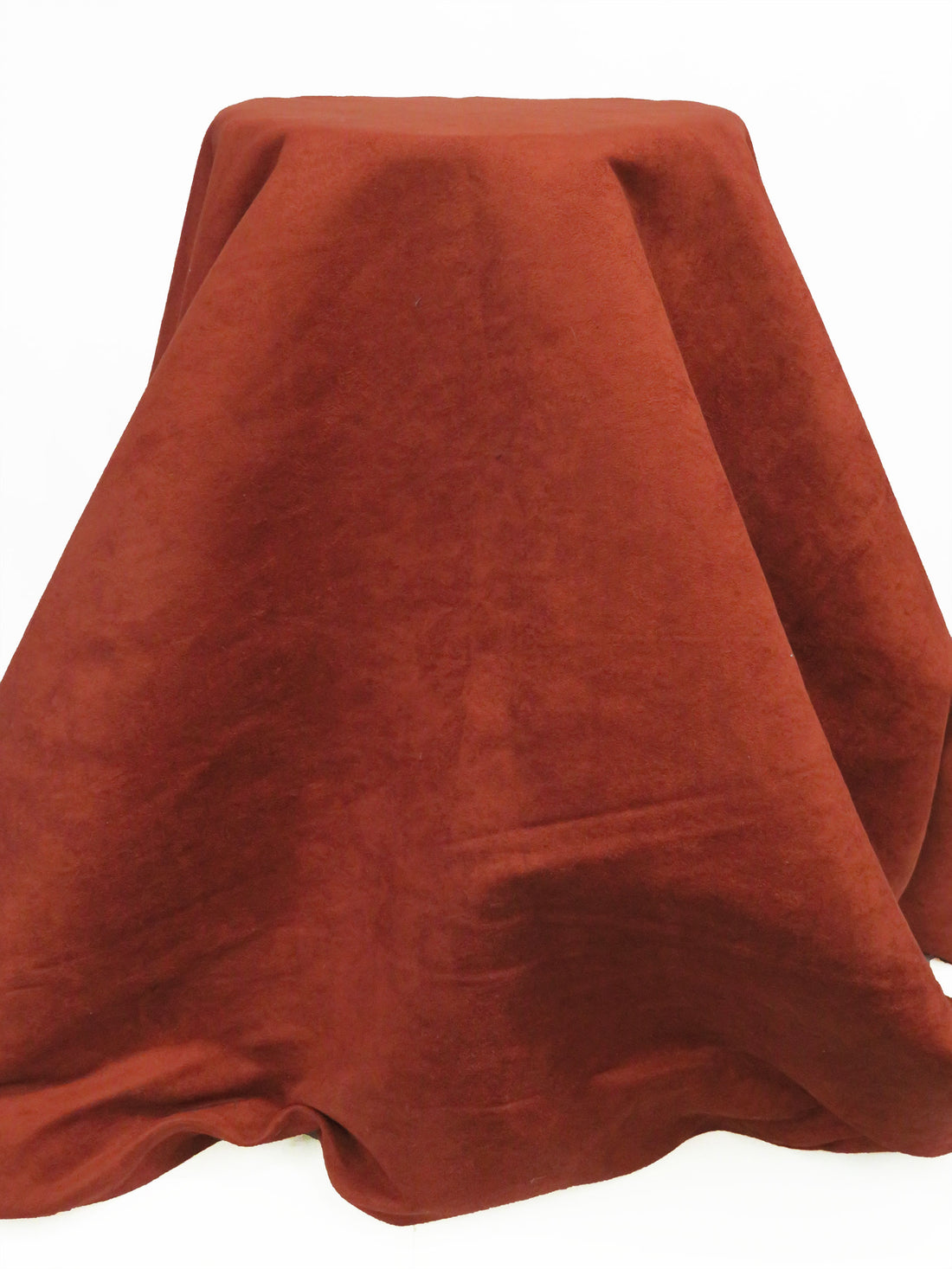 Matte Brick Red 100% Polyester Suede Suiting 60W