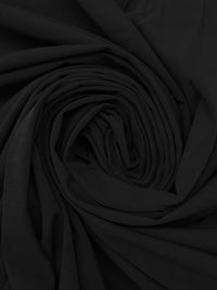 Black Nylon/Lycra Brushed Back Activewear Knit 59W