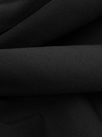 Black Nylon/Lycra Brushed Back Activewear Knit 59W