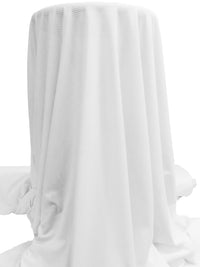 White 100% Polyester Fishnet-Look Burnout Knit 73W