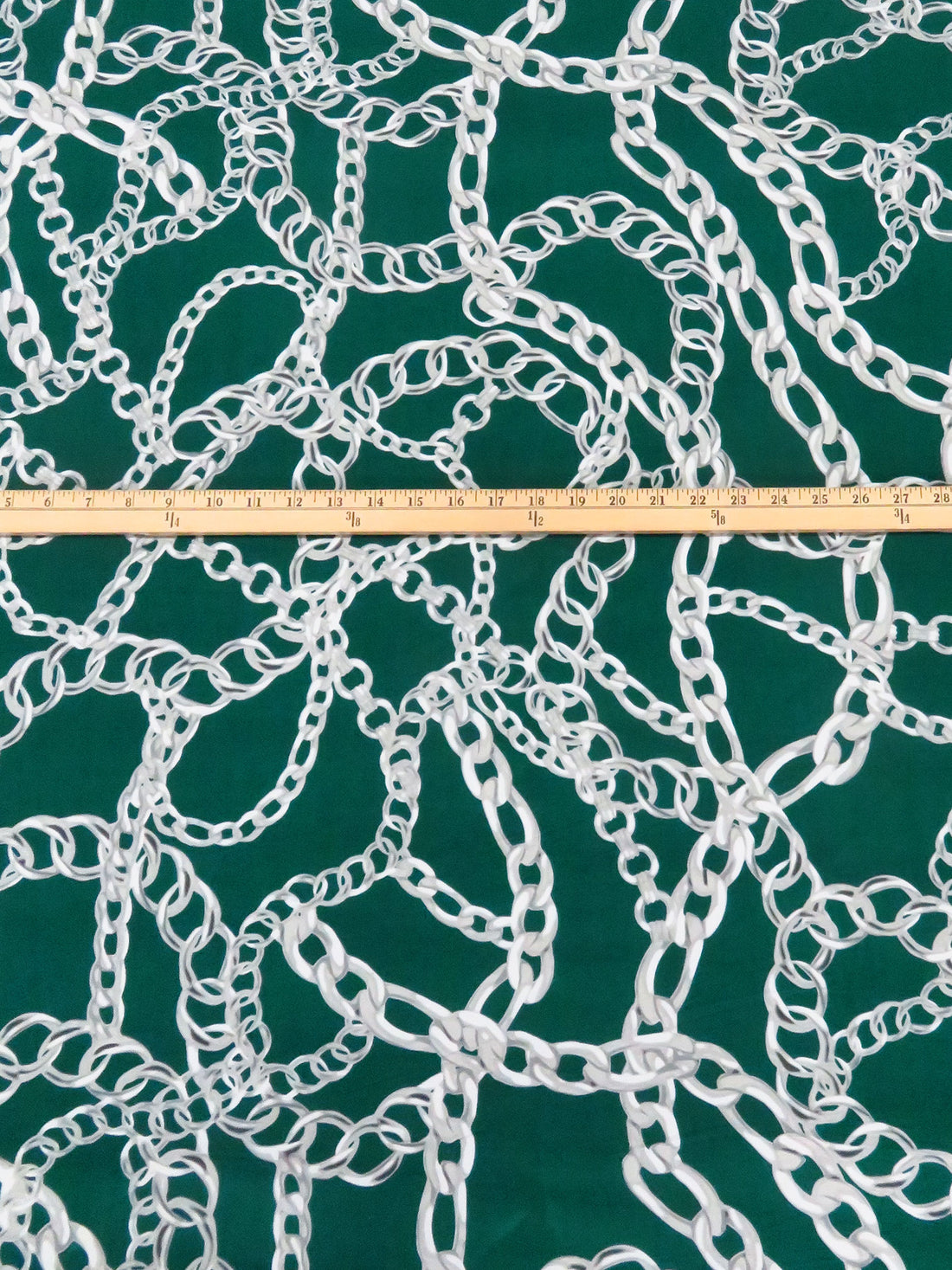 Castleton Green/Mid Gray/White/Multi Polyester/Lycra Chains Print ITY Knit - 59W
