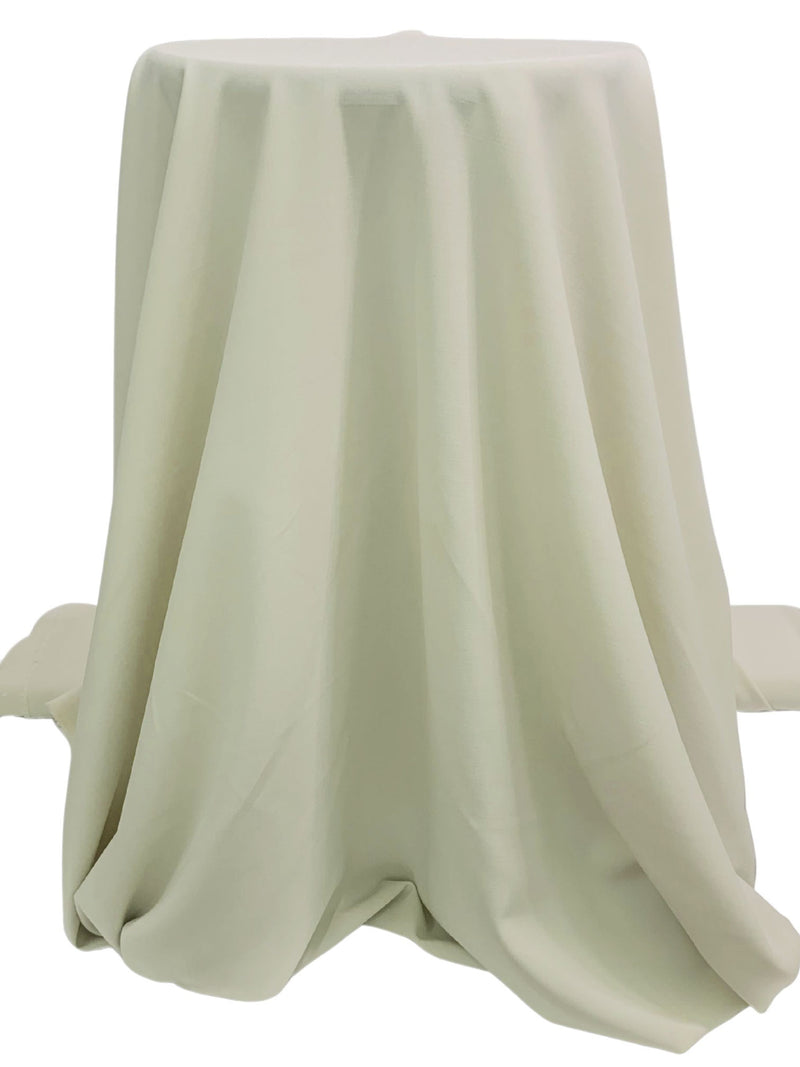 Soft Desert Khaki Wool/Lycra Tropical Weight Stretch Suiting - NY Designer - 58W