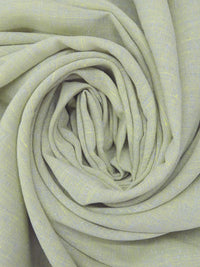 Light Yellow/Light Gray Polyester/Rayon Linen-Look Sheer Woven - Luxe Resort Designer - 52W
