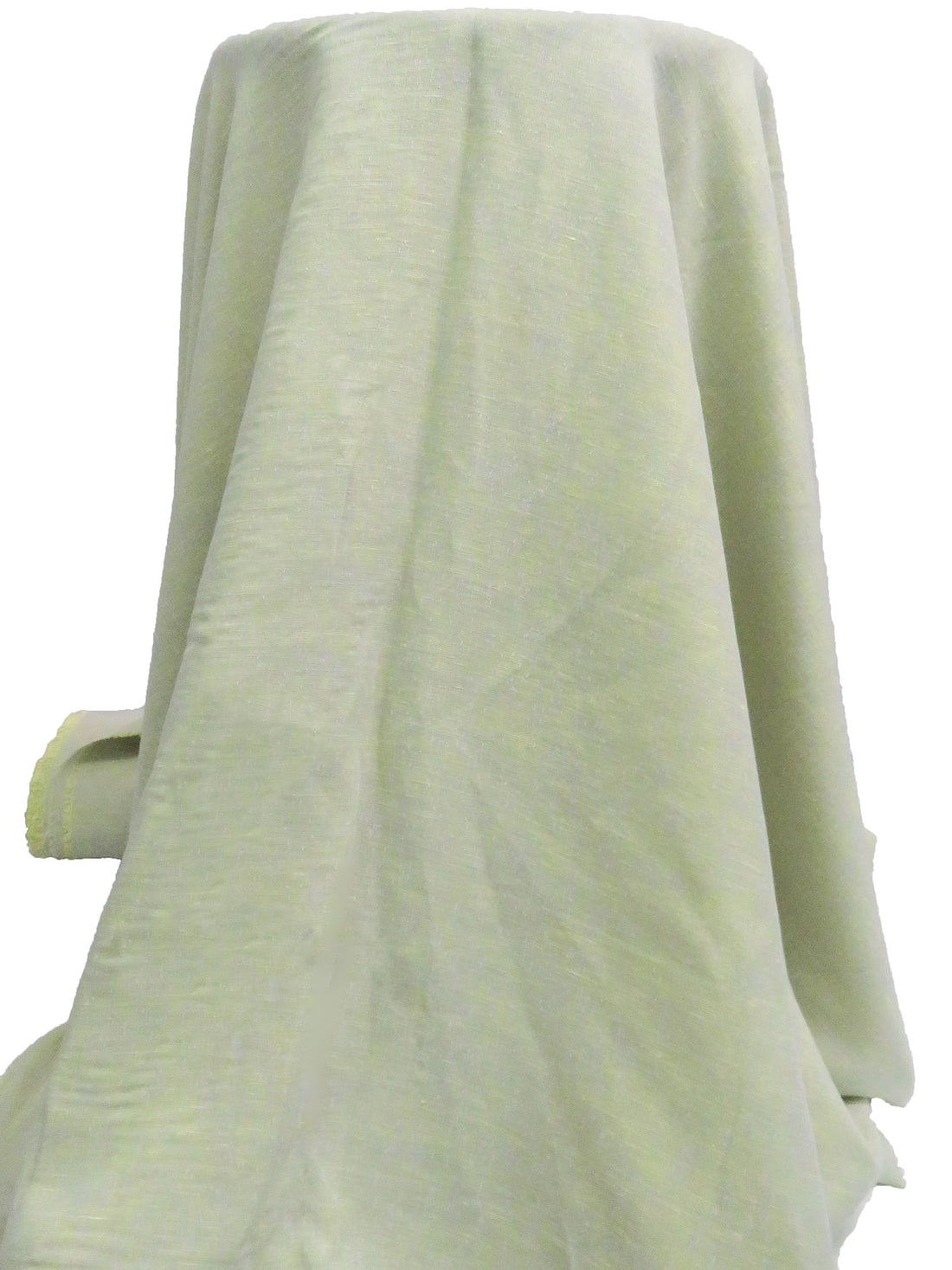 Light Yellow/Light Gray Polyester/Rayon Linen-Look Sheer Woven - Luxe Resort Designer - 52W