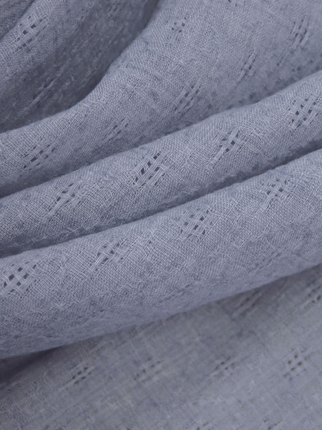 Lavender Blue 100% Rayon Diamond Leno Weave Gauze 56W