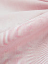 Baby Pink/White 100% Cotton Vertical Mini Stripe Voile - Imported From Switzerland - 60W