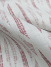 Pale Gray/Maroon 100% Linen Weathered Diamond Print Shirting 56W