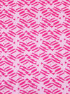 Bubblegum Pink/Fuchsia Rayon/Lycra Geometric Abstract Print Jersey Knit 56W