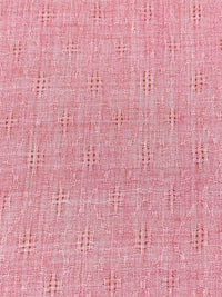 Pale Red 100% Rayon Diamond Leno Weave Gauze 58W